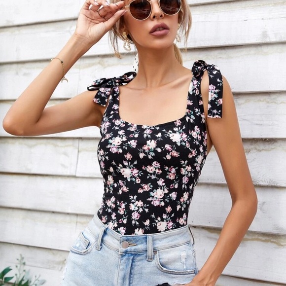 Floral Bodysuit - Picture 1 of 2